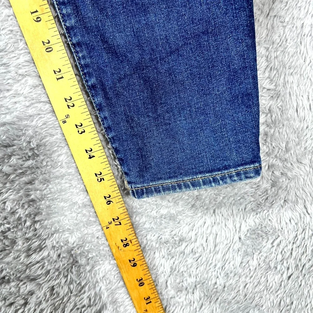 Gap Jeans Womens‎ 32x14 Blue Cotton Stretch Medium Wash High Rise True Skinny